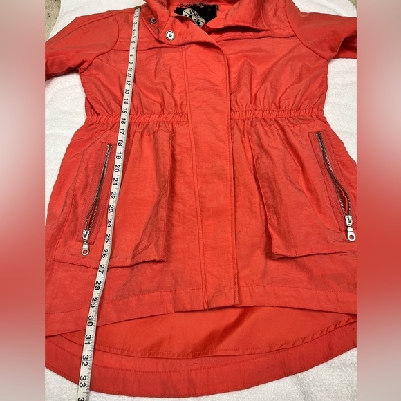 G.E.T Anorak Versatile Hi-Lo Hem Deep Pocket Lightweight Hidden Hood Jacket Med - Picture 12 of 14